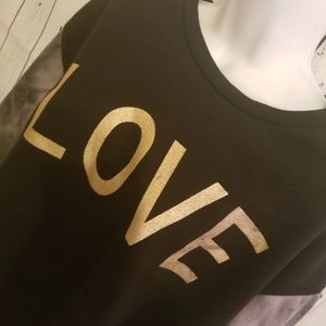 LOVE Sweater Gold & Marble